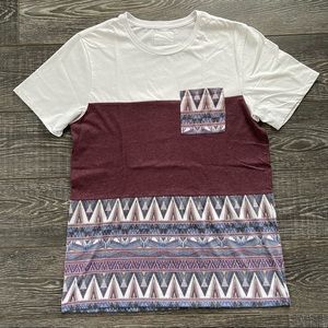 On the Byas Tribal Pattern Pocket Tee